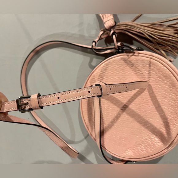 Patricia Nash Twisted Woven Leather Scafati Canteen Purse Crossbody Blush Pink - Picture 8 of 8